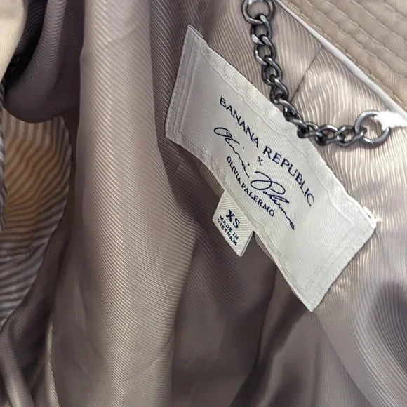 Banana Republic x Olivia Palermo Bell-Sleeve Asymmetrical Trench Coat | XS - Picture 8 of 9